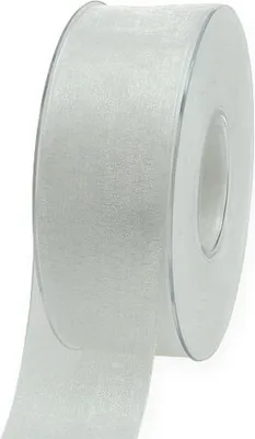 Produktbild von Organzaband Weiß 40mm x 50m Hochzeit Deko Schleifen