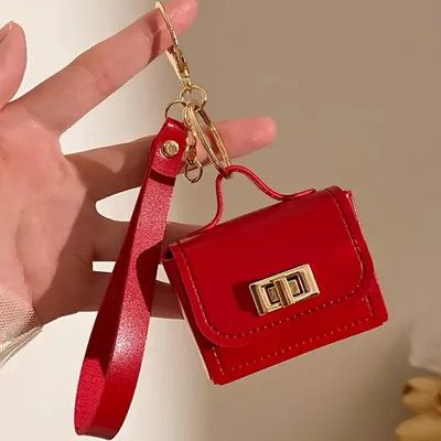 Image de Porte-clés Mini Sac à Main Rouge - Élégant et Pratique KP41035