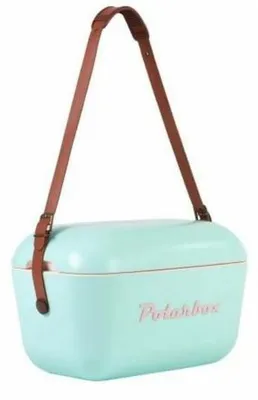Immagine prodotto di Polarbox 20L Cool Box Borsa frigo da campeggio dal design retrò Vintage - Colore: Verde/Marron