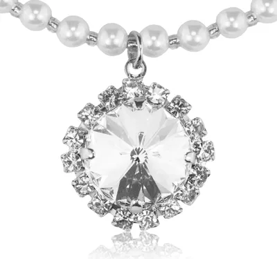 Produktbild von LUISIA® Perlencollier Kate mit Premium Kristall Anhänger