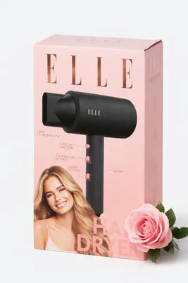Immagine prodotto di Asciugacapelli professionale ELLE 2200 W – Asciugatura rapida, volume e styling preciso
