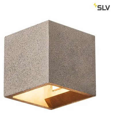 Produktbild von SLV 1000911 SOLID CUBE Wandleuchte QT14 schwarzer Sandstein max. 25W