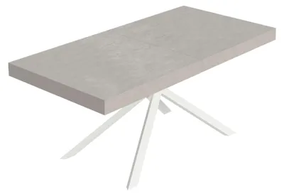 Immagine prodotto di Tavolo Allungabile 200/304x90 cm Niket Cashmere Gambe Bianche