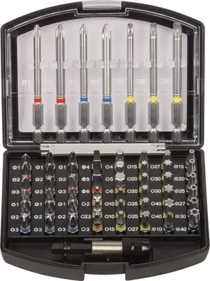 Produktbild von Projahn 1/4 Bit Box mit markierten Bits 56-tlg.