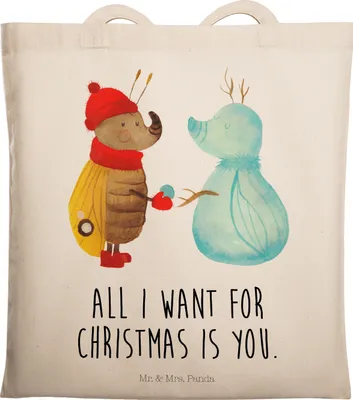 Produktbild von Mr. & Mrs. Panda Schultasche Nachtfalter Schneemann - Transparent - Geschenk, Shopping Tasche, einkaufsshopper, Laptoptasche, Schnee, Tote Bag, Winter, Winterzeit