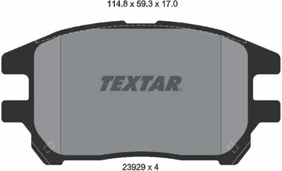 Produktbild von TEXTAR Bremsbeläge Satz Vorne für LEXUS RX (MCU15) 2392901