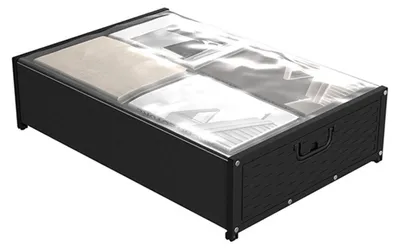 Obrázok produktu pre Úložný box pod posteľ na kolieskach, organizér na oblečenie pod posteľ, priehľadné okno na prikrývky, posteľnú bielizeň a oblečenie