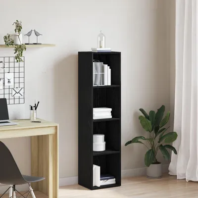 Produktbild von vidaXL | Bücherregal | Schwarz Eichen-Optik 36 x 30 x 143 cm Holzwerkstoff