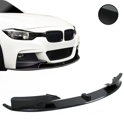 Image de Spoilier avant avec look carbone, homologué ABE, pour BMW Série 3 F30 F31 (2011-2019), modèle M-Paket