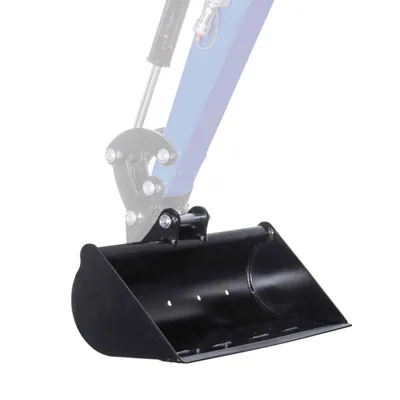 Obrázok produktu pre Scheppach lopata na úpravu svahov, 70 cm, pre minibágre EXC1400 | Jednoduchá montáž | Stabilná a odolná | Šírka 700 mm