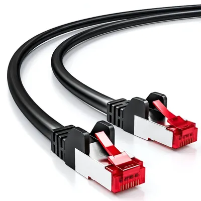 Produktbild von deleyCON 50m Cat6 Netzwerkkabel RJ45 Gigabit 1000 Mbit - Schwarz