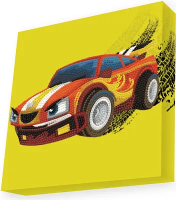 Immagine prodotto di DOTZ® BOX Pittura originale diamantata Hot Rod 22 x 22 cm a partire da 8 anni