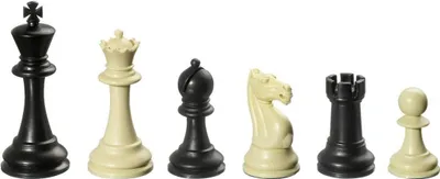Produktbild von Schachfiguren Nerva Staunton, 95mm, Kunststoff, gewichtet