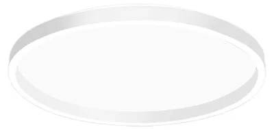 Produktbild von AELA P/M Deckenleuchte in Weiß satiniertem Aluminium, 50 W + 10 W integrierte LED-Doppelabstrahlung, 3100 lm, dimmbar, Phasenanschnitt - Gealuce