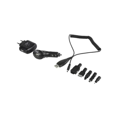 Produktbild von USB Ladegerät 12/230V mit Adapterset für Handy