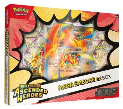 Produktbild von Pokemon Ascended Heroes Mega Emboar Ex Box Englisch