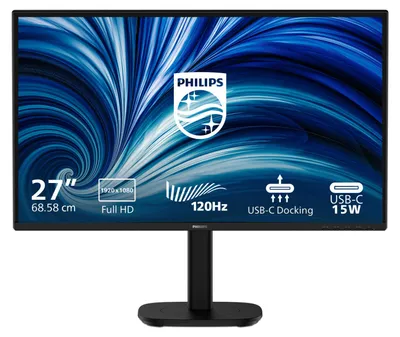 Zdjęcie produktu dla Philips 3000 series 27B2U3301/00, 68,6 cm (27"), 1920 x 1080 px, Full HD, LCD, 4 ms, Czarny
