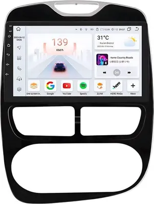 Produktbild von Autoradio mit Bluetooth und CarPlay für Renault Clio (2012–2016) – Kompatibel mit Apple und Android – Stereoanlage mit Navigationssystem – 8 GB RAM, 128 GB Speicherplatz