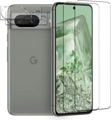 Produktbild von 4in1 Conie Schutzfolien Set für Google Pixel 8 Glasfolie Displayschutz Kamera Schutz Folie Panzer Glas Schutzfolie