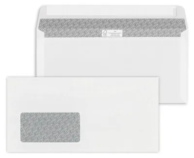 Productafbeelding van mayer-network 30002375 Enveloppen, DIN Long (220x110 mm), met venster, zelfklevend, 72 g/m², 25 stuks