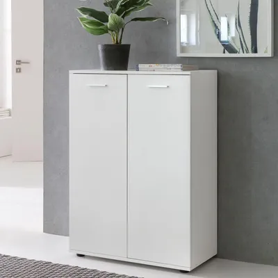 Produktbild von Kommode >WL5.291< in Weiß - 71x104x35cm (BxHxT)