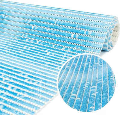 Produktbild von Badematte Anti-Rutsch-Matte für Bad Weichschaummatte Premium Therme Badvorleger Hellblau Breite 130 cm Länge 1500 cm