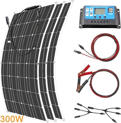 Immagine prodotto di Pannello solare, design flessibile, alta efficienza, kit solare da 300w