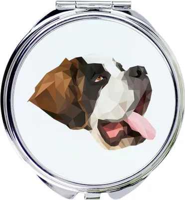 Produktbild von Art-Dog Taschenspiegel St. Bernhardshund
