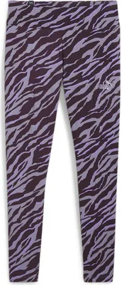 Produktbild von Puma Ess+ Animal Aop Leggings Grau,Lila 2XS Frau Grau,Lila 2XS