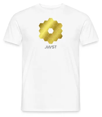 Produktbild von Spreadshirt James Webb Teleskop Space Telescope Weltraumteleskop JWST Männer T-Shirt, 5XL, Weiß