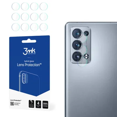 Produktbild von 3mk Hybridglas Lens Protection für Oppo Reno 6 Pro 5G PENM00 Kamera Objektiv Kameralinse 0,16mm 6H (4 Stück)