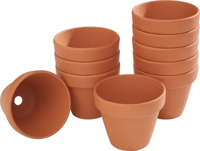 Produktbild von VBS Blumentopf TERRAKOTTA Ton-Töpfe Pflanztöpfe Übertöpfe versch. Größen Innen-Ø 7 cm, 10 Stück