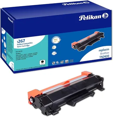 Produktbild von Pelikan ECO Patrone Brother TN-2420 3x yield black kompatibel (1031430187)