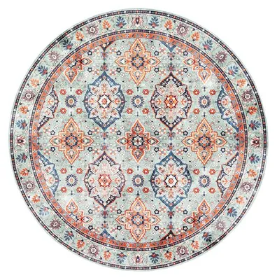 Zdjęcie produktu dla Dywan okrągły vintage - Imagine Oriental Zielony