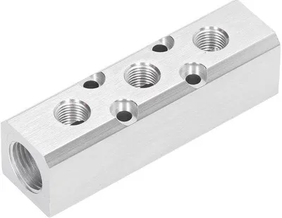 Immagine prodotto di Componente resistente alla corrosione - Sistema di distribuzione dell'aria - Argento - Ingresso G1/2, uscita G1/4 - Ideale per compressori - SY30-02-3F