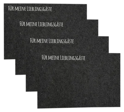 4er Platzset Tischset Platzdeckchen Untersetzer Platzmatten Filz