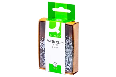 Immagine prodotto di Q-Connect® KF02021 Fermagli per carta - 26 mm, 125 pezzi zincati