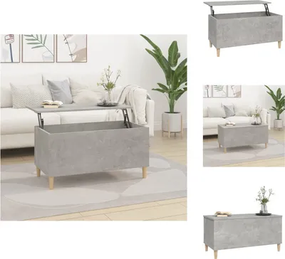 Obrázek produktu pro vidaXL Konferenční stolek beton šedý 90x44,5x45 cm materiál na bázi dřeva - Konferenční stolky