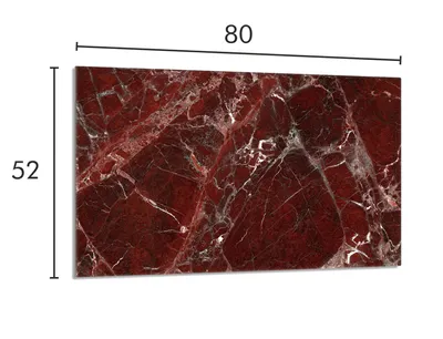 Imagen del producto de Cubierta protectora de vidrio para cocina, 80x52 cm, diseño mármol