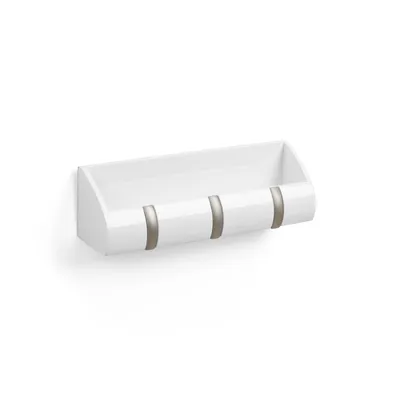 Produktbild von Umbra Cubby Mini Organizer Garderobenleiste Hakenleiste Holz weiß 1004250-660