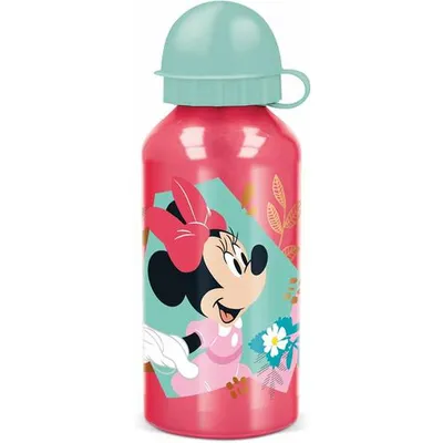 Produktbild von Disney Minnie Mouse Aluminium Trinkflasche 400 ml – Auslaufsicher & Praktisch
