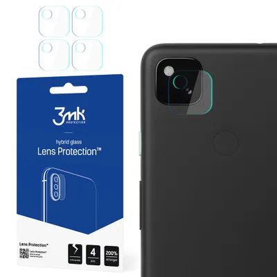 Produktbild von 3mk Hybridglas Lens Protection für Google Pixel 4a Kamera Objektiv Kameralinse 0,16mm 6H (4 Stück)