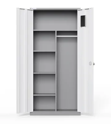 Obrázek produktu pro ENPRAG Velkoobjemová skříň na oblečení s policemi HDW-G02, 1850x900x390 mm, barva šedobílá