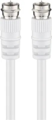 Produktbild von goobay SAT Antennenkabel doppelt geschirmt weiß 2,5 m