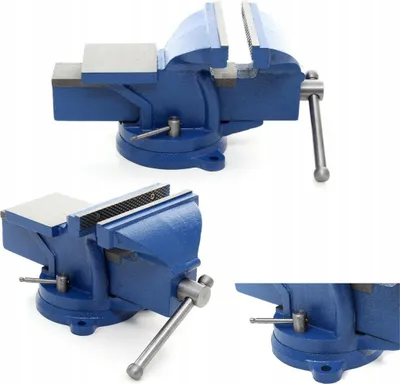 Zdjęcie produktu dla Imadło ślusarskie obrotowe Kraft&Dele 125 mm