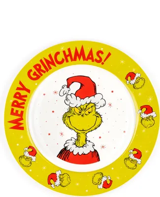 Produktbild von The Grinch Weihnachtsteller - Merry Grinchmas Weihnachten Teller aus Keramik Grün 26,5 cm