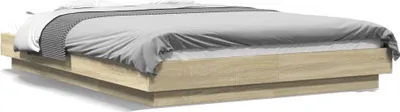 Obrázek produktu pro vidaXL Postel Sonoma Dub 140x200 cm výrobek z odvozeného dřeva