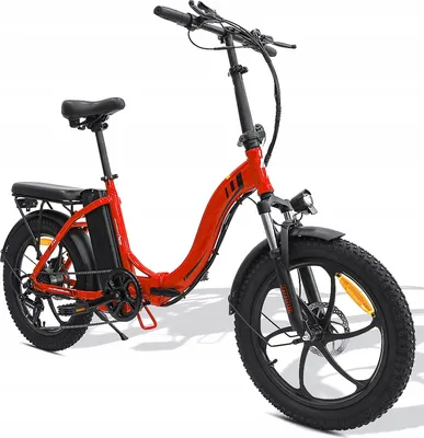 Produktbild von 20 Zoll Elektrofahrrad Klapprad Mountainbikes für Erwachsene 15E Klappfahrrad Faltrad Farbe:Rot