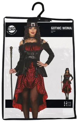 Obrázok produktu pre Guirca, kostým: Gotická čarodejnica, Halloween, dámsky, veľkosť L