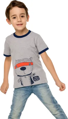 Produktbild von Jungen-T-Shirt Superpower  - Graumeliert - 98